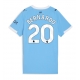 Manchester City Bernardo Silva #20 Replike Domaci Dres za Ženska 2025-26 Kratak Rukav